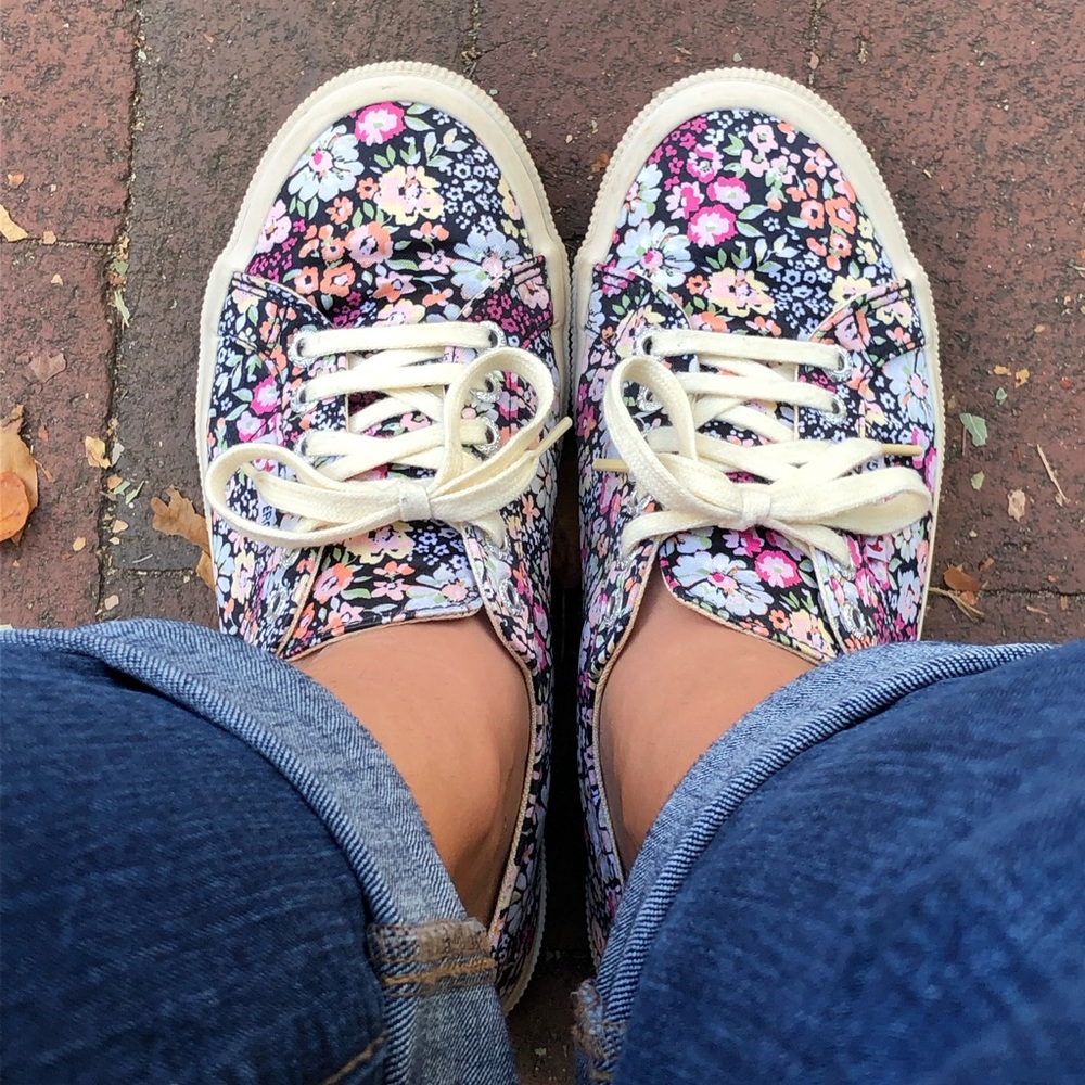 Womens Floral SUPERGA sneakers size EU39/US8